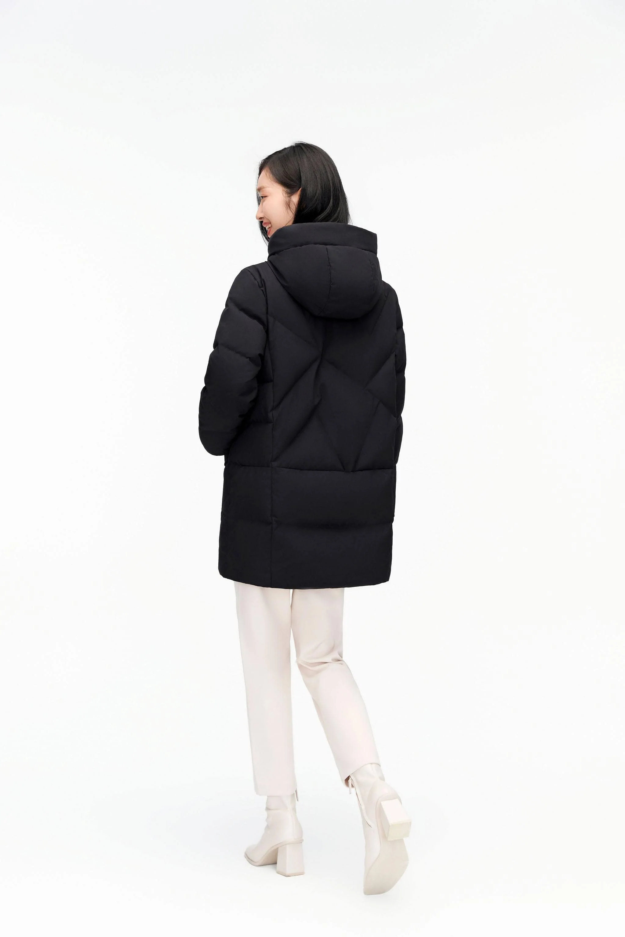 Womens Classic Casual Down Parka 5122 - Image 7