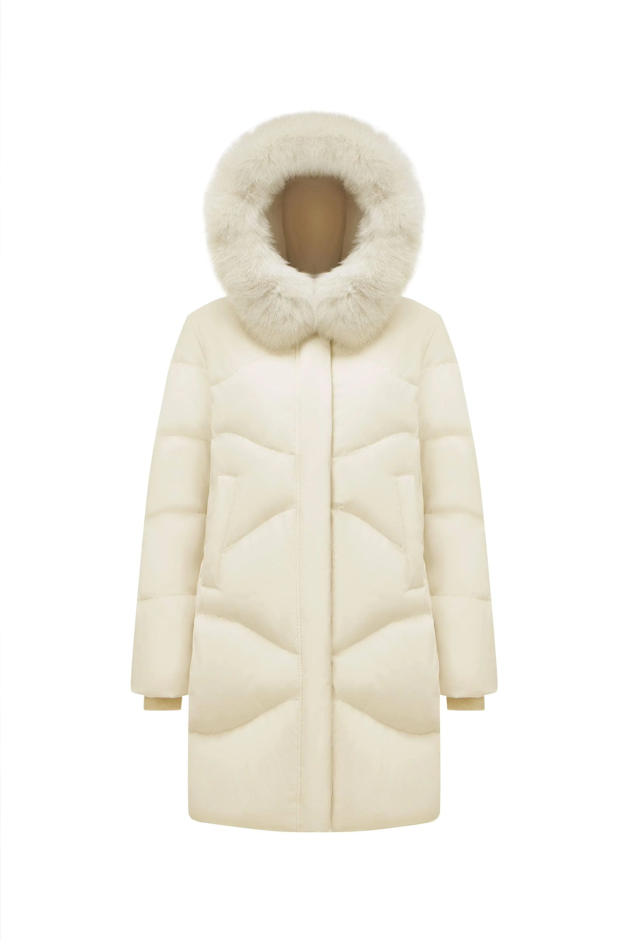 Women's Classic Casual Down Parka with Fur 5126 - Image 14