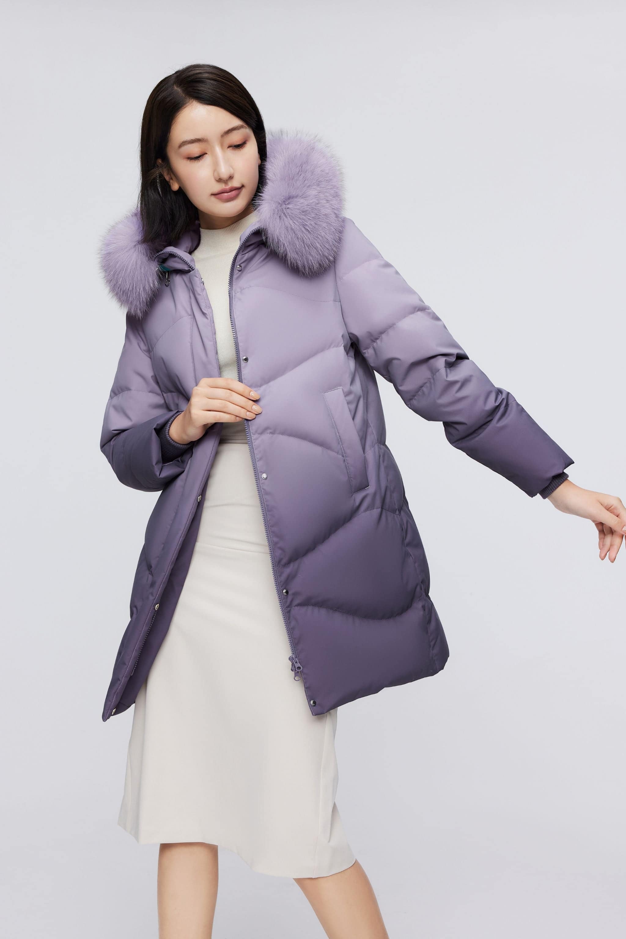 Women's Classic Casual Down Parka with Fur 5126 - Image 16