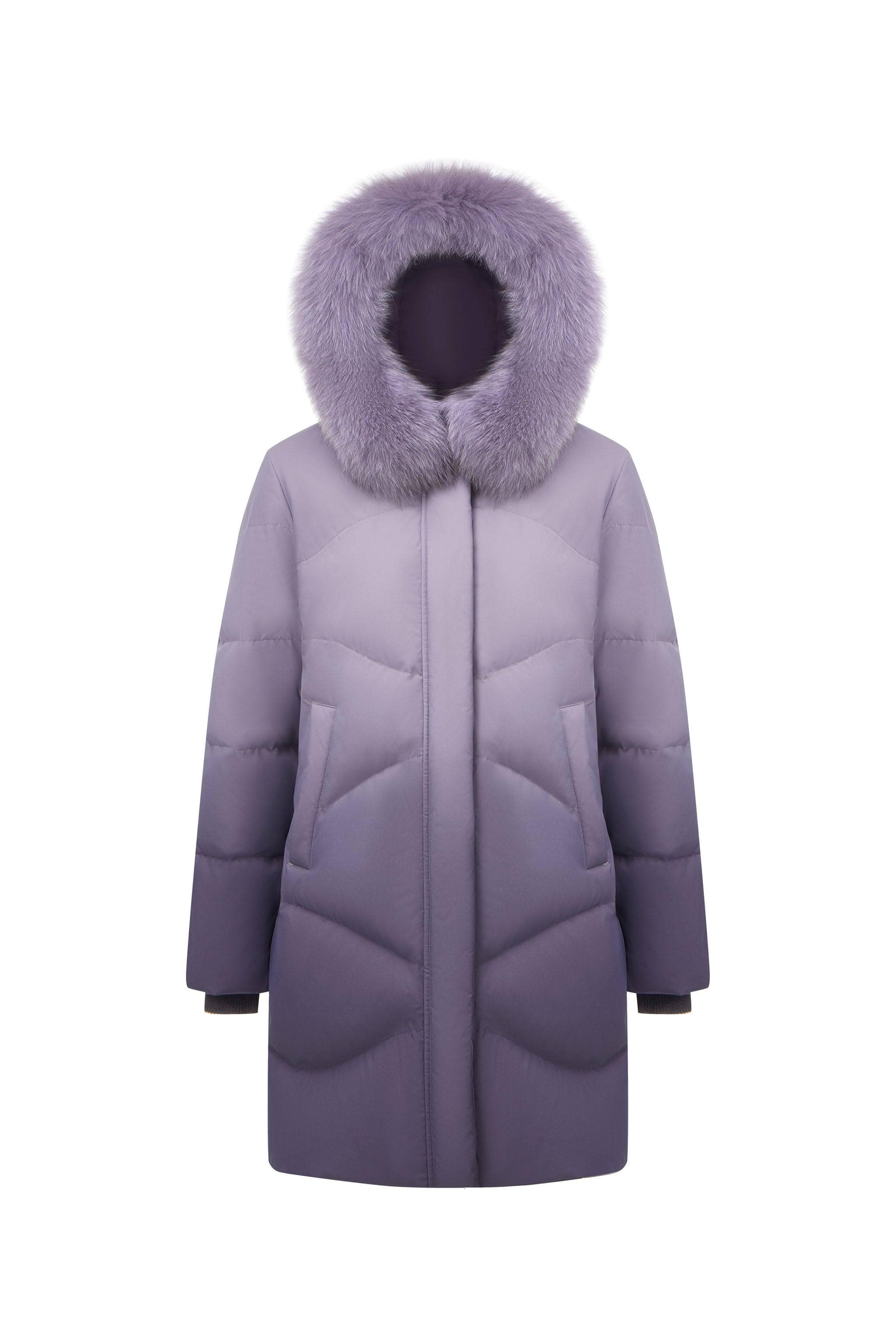 Women's Classic Casual Down Parka with Fur 5126 - Image 21