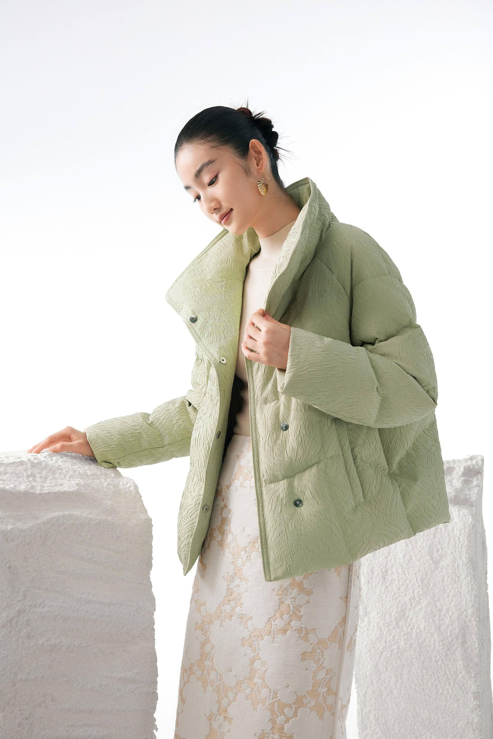 Women's Eastern Aesthetic Goose Down Jacket - Image 3