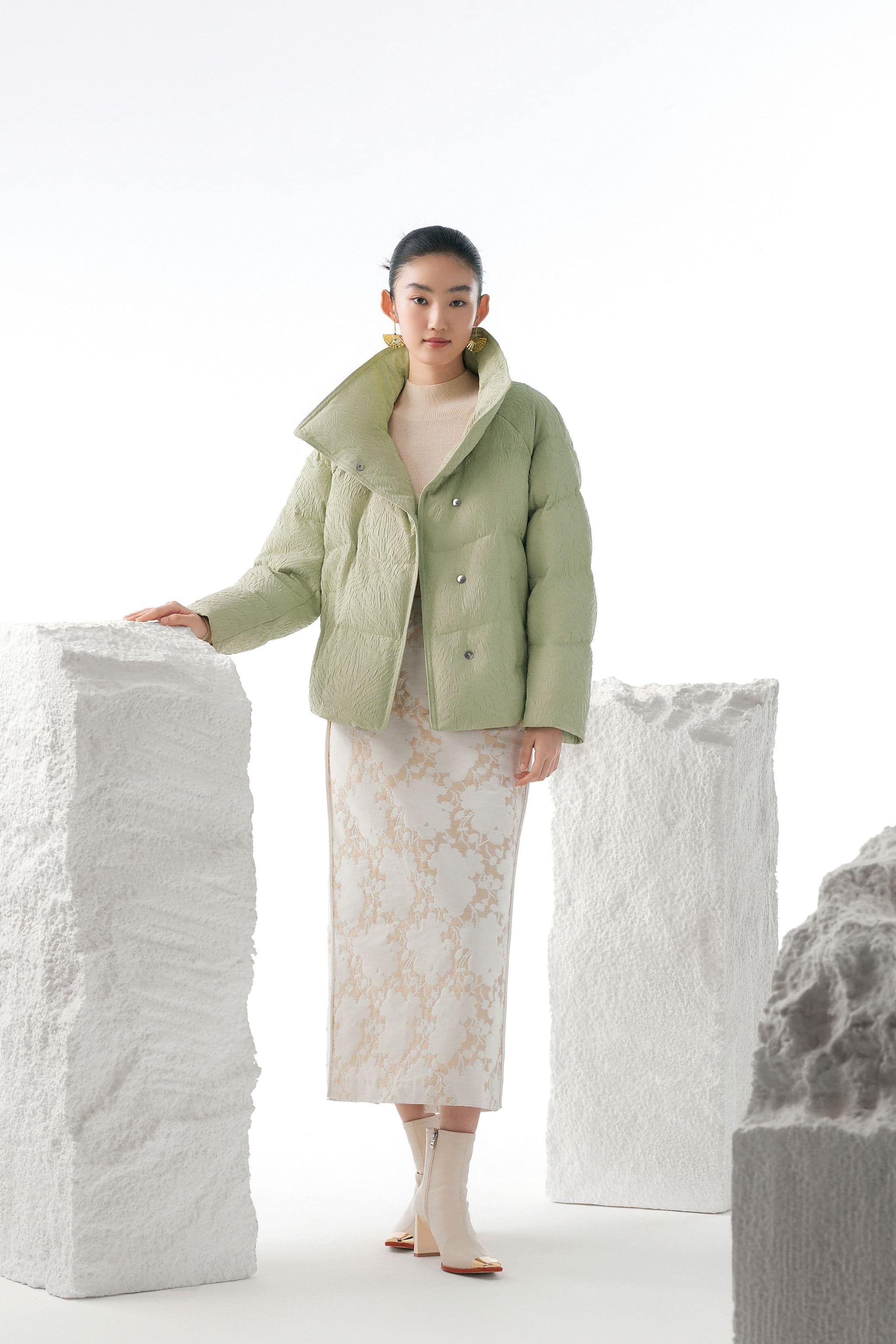 Women's Eastern Aesthetic Goose Down Jacket - Image 5