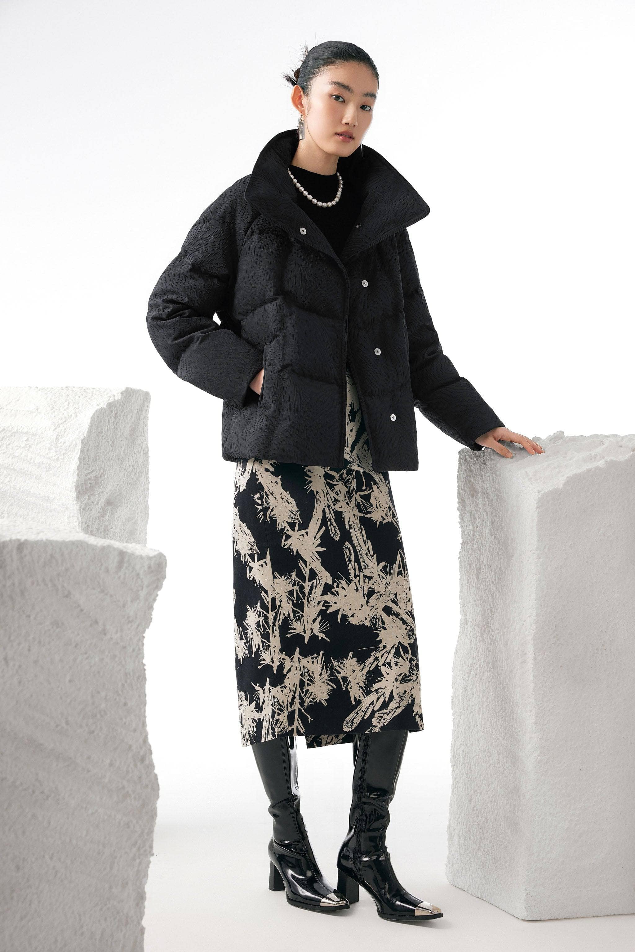 Women's Eastern Aesthetic Goose Down Jacket - Image 9