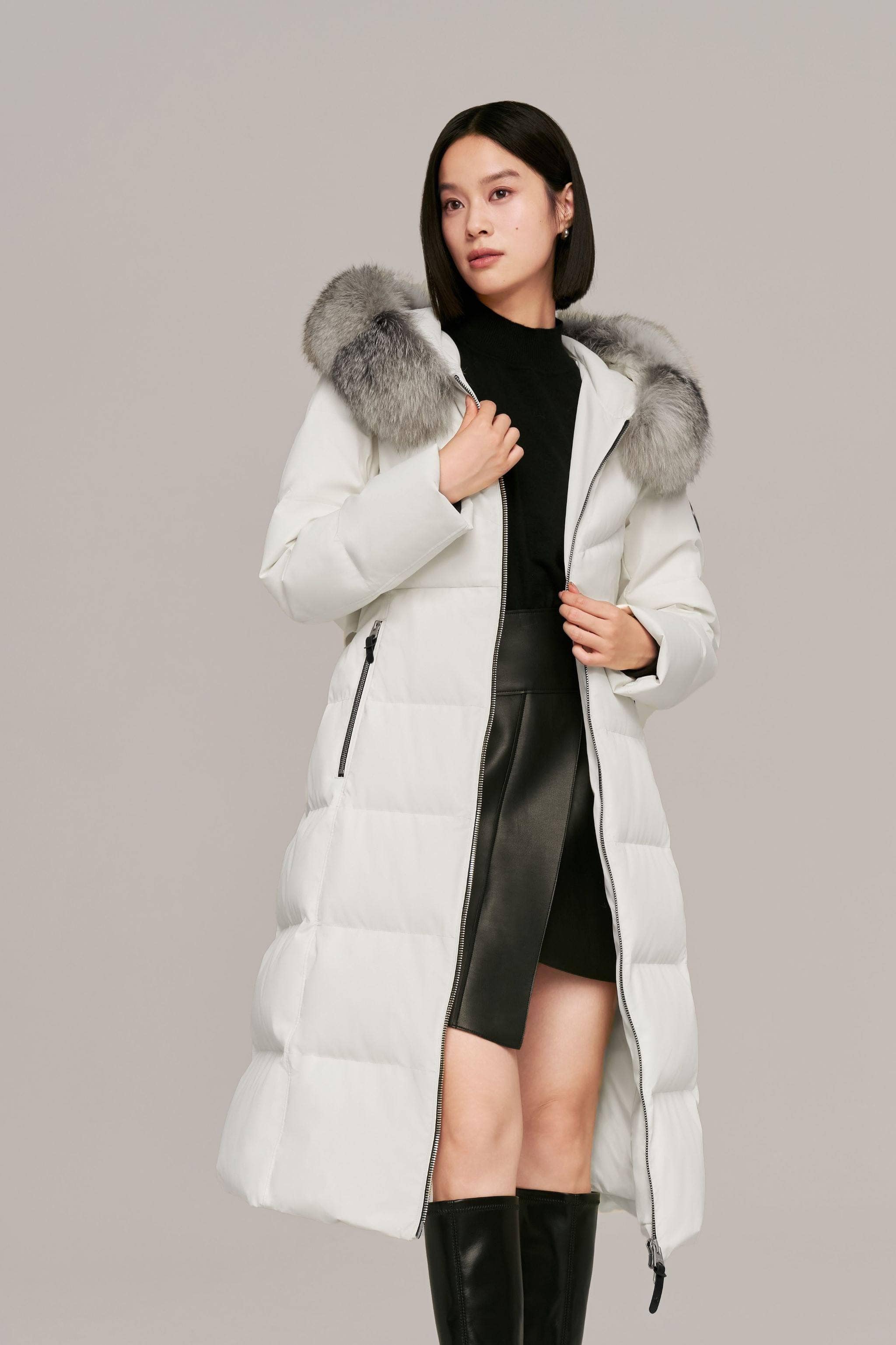 Women's Premium Extreme Goose Down Full Length Coat - Image 3