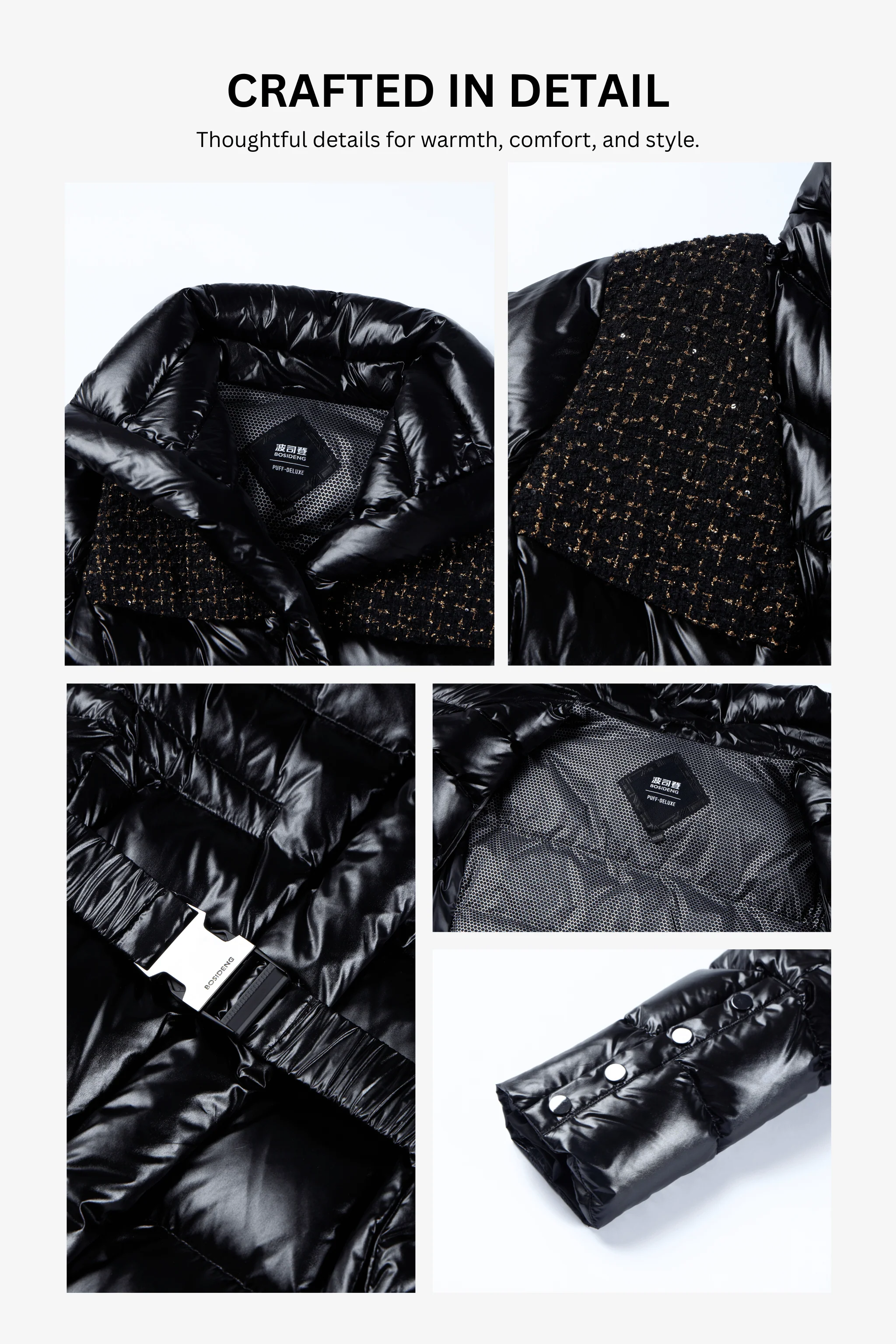 Women's Premium Puffer Goose Down Jacket 3192 - Image 5